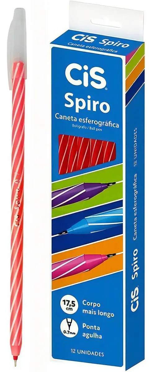 CANETA ESFEROGRAFICA CIS SPIRO 0,7